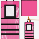 Beauty Bag for Dancer Dance Competition Accessory Storage Bag with Mirror for Multiple Cosmetic, Hair Accessories, Earrings, Gloves and Hair Pins