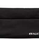 Nathan Running Belt Adjustable Fit Zipster, Zippered, Weather-Resistant Pocket & Two Quick-Stash Pockets for Running Gear, Running Fanny Pack, Walking, Hiking, Gym (One Size, Black)