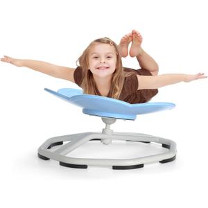 Cat Paw Spinning Chair for Autistic Kids, Sit and Spin Toys for Age 3+, 360 Sensory Spinning Chair, Sensory Balance Toys, Autism ADHD Chairs, Play Eqpt Relief Motion Sickness for Boys Girls (Blue)