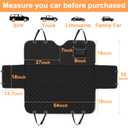 Mancro Dog Car Seat Cover for Back Seat, 2026 Upgraded 600D Heavy Duty Waterproof & Scratch-Resistant Dog Hammock for Car, Back Seat Pet Cover for Dogs with Sedan, Standard, Orange