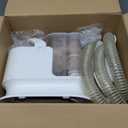 Dog Grooming Kit & Dog Grooming Vacuum, 12Kpa Suction Pet Vacuum Grooming Kit with Low Noise, 3 Suction Mode, 2L Capacity, 5 Pet Grooming Tools for Shedding Cat Hair, Home Cleaning (White)