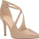 Womens Pumps High Heels Pointed Toe Crossed Strap D'Orsay Zip up Stilettos Party Dress Shoes, Size 7.5