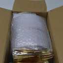 Festiva 200Pcs Gold Dessert Plates 6.3" with Forks 5"- Small Disposable Dessert/Cake/Appetizer Plates Plates- serve 100 guests include 100Plates 100Forks for Wedding Party&Thanksgiving&Christmas