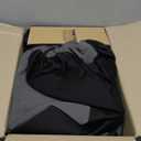 BDK PolyPro Car Seat Covers Full Set in Charcoal on Black Front and Rear Split Bench for Cars, Easy to Install Cover Set, Accessories Auto Trucks Van SUV