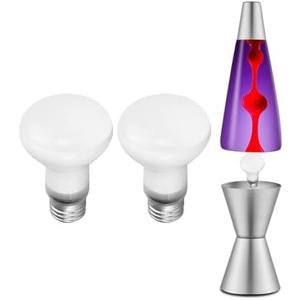 MouMouPurr 2-Pack 100W Lava Lamp Bulb, R20 Reflector E26 Base, AC 120V Lava Lamp Replacement Light Bulb, Compatible with XL or Grande & More