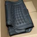 BDK ProLiner Car Floor Mats for Cars Trucks SUV, 3-Piece All-Weather Heavy Duty Rubber Liners with Universal Trimmable Fit, Durable Waterproof Vehicle Auto Floor Mats with Capture Ridges Black