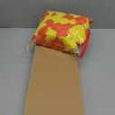 5 Pcs 5 ft Diwali Marigold Garland for Pooja Decor, Orange Yellow, 60 inch