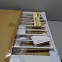 Cumbor 2 Pack 29.7-46" Baby Gate for Stairs, Mom's Choice Awards Winner-Auto Close Dog Gate for doorways, Easy Install Pressure Mounted Pet Gates indoor, Easy Walk Thru Wide Safety Gate for Dog, White