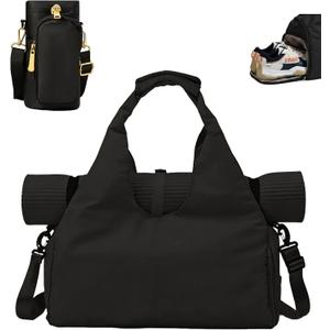 Yoga Mat Bag, Sport yoga Gym Bag for women, Lightweight yoga mat bag carrier with Yoga Strap, Carryall Yoga Tote Bag