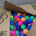 Ball Pit Balls Phthalate Free BPA Free Crush Proof Plastic - 7 Bright Colors in Reusable Play Toys for Kids with Storage Bag