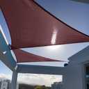 SUNNY GUARD Sun Shade Sail 10'x10'x10' Triangle Brown UV Block Sunshade for Backyard Yard Deck Patio Garden Outdoor Activities and Facility(We Make Custom Size)