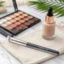 ENERGY Concealer Brush Under Eye Mini Angled Flat Top Kabuki Nose Contour Brush for Concealing Blending Setting Buffing with Powder Liquid Cream Cosmetic Pro Small Makeup Foundation brushes 270