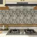 Peel and Stick Backsplash Tiles for Kitchen, Talavera Mexican Tiles (10 Sheets)