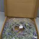 Wreaths for Front Door, Purple Flower Garland for All SeasonsGrapevine Wreath with Lavender Flowers for Home Decor and Front Porch Decor, Artificial Hanging Flowers for Outdoors (Purple)