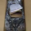 Farmhouse Black Pendant Light for Kitchen Island Industrial Hanging Lantern Fixture Modern Metal Cage Lamp Chandelier Lighting for Dinning Room Hallway, 49in Adjustable Chain for Flat & Sloped Ceiling