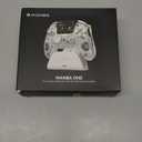 ManbaOne Interactive Screen Wireless Gaming Controller for PC/Switch/Switch 2/iOS/Android,Hall Effect Stick & Trigger,RGB Lighting,Remappable Buttons,1800mAh with Charging Dock (White)