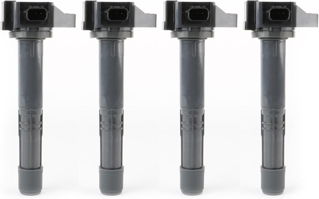Ignition Coil Pack Set of 4 Replacement by AA Ignition - Compatible with Acura, Honda L4 2.4L - 2016-2020 ILX, 2015-2020 TLX, 2013-2017 Accord, 2015-2019 CR-V - Replaces UF712, UF-712, 30520-5A2-A01