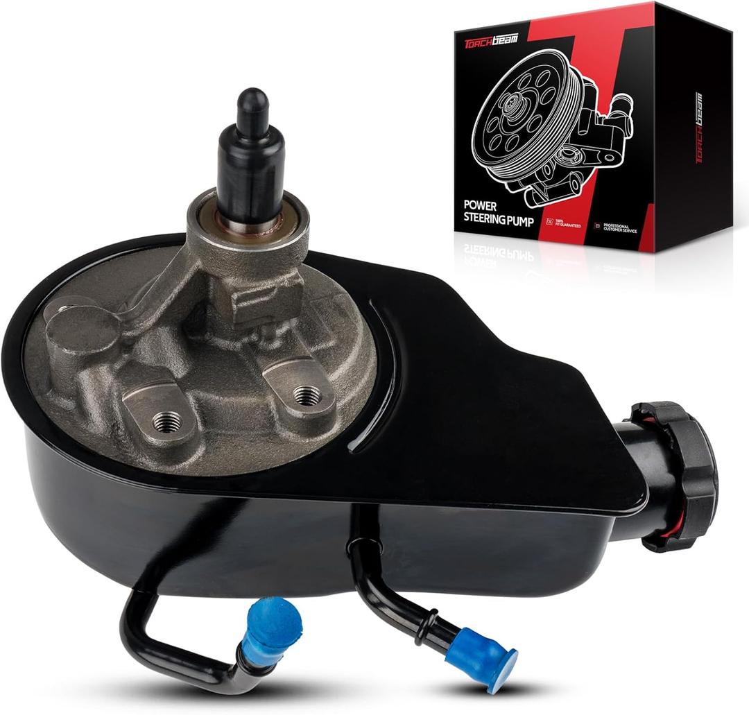 Torchbeam Power Steering Pump Compatible with 2005-2010 Silverado 2500 HD; Sierra 2500 HD, 2003-2007 H2, 96-8739 Power Steering Pump