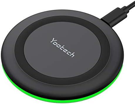 Yootech Wireless Charger,10W Max Wireless Charging Pad Compatible with iPhone 17/17 Pro/17 Pro Max/Air/16/15/14/13/SE 2022/12/11,Samsung Galaxy S25/S24/S23,for AirPods Pro 3(No AC Adapter)
