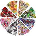 NICEVINYL Embroidered Iron-on Patches Applique: 72Pcs Random Assorted Decorative Patches Iron on/Sew on for Clothing Accessories