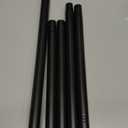 Black Shower Curtain Rod 32 to 43 Inch,1 Inch Diameter Adjustable Spring Tension Stainless Steel Telescoping Rod,Easy Install,No Rust