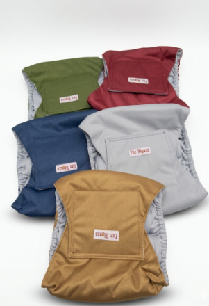 5 Pack Dog Diapers Male Reusable, Premium Belly Bands for Dogs, High Absorbing Male Dog Pee Wraps for Doggie in Incontinence or Excitable Urination , Medium