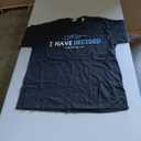 Water Immersion Baptism BAPTIZED; I HAVE DECIDED 2-Cor.5:17 T-Shirt (Small, Black)