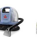 BISSELL Little Green Mini Cordless Portable Carpet and Upholstery Deep Cleaner, 4015L + BISSELL PET PRO OXY Spot & Stain Formula for Portable Carpet Cleaners, 32 oz., 2034