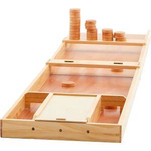 CroBlissful Folding Dutch Shuffleboard Wooden Dutch Shuffleboard with Accessories, 79" L x 16" w x 2" h