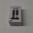 Electric Salt and Pepper Grinder Set Automatic Battery Pepper Mill Shakers Adjustable Coarseness Upgraded Larger Capacity with Led Home and Kitchen Appliances for New House Warming Gifts (Black/Black)