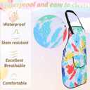 2 Pack Kids Apron for Cooking, Cute Cooking Aprons, Waterproof Art Apron with Pockets, Girls Boys for Painting, Cooking, Baking Paint Pinafore, Toddler Painting Artist Aprons Adjustable