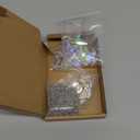 Yinkin 355 Pcs DIY Suncatcher Kits for Adults Colorful Crystal Sun Catchers Making Kits Indoor Window Hanging Prisms with Chain Pendant Ornament Suncatcher DIY Crafts for Garden Decoration(Silver)