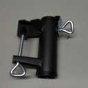 Patio Umbrella Clamp Outdoor Umbrella Holder Bench Buddy Deck Umbrella Stand,Metal Clamp Holder Clip Beach Fishing Umbrella Mount Clamp for Deck Railing,Bleachers,Tailgates,Boats,Poles,Fences (Black)