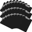 MIVIDE 30 Pack Black Clipboards, Black Plastic Clipboards Bulk, Plastic Office Clipboard 12 x 8.7 Inch Size Clipboard for Classroom, Teacher, Home, Office Supply