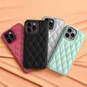 ZHEGAILIAN for iPhone 15 Case, Military-Grade Protection, All-Around Shockproof Corners, Stylish Leather Phone Case for iPhone 15 - Silver