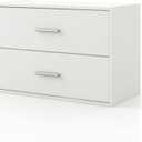 Homes: Inside + Out Apexa 2-Drawer Wooden Stackable Storage Drawers, Small Food Pantry Cabinet, Cajonera De Madera, Underbed Drawer Dorm Teen Room Decor & Bedroom, Home Office, Kitchen, White