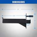 2.36inch Barbell Safety Catches Squat Rack Safety Arm Spotter Fit for 2.36x2.36 Power Rack Cage with 1" or 5/8" Hole
