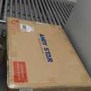 ANDY STAR Gold Bathroom Mirror, 24"x36" Brushed Brass Scalloped Wall Mirror in Stainless Steel Metal Frame, Unique Vanity Mirror with Modern Curved Edge Design, Ideal for Bathroom, Bedroom, Entryway