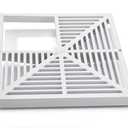 JP2370-T - 3/4 Grate for The FD2370 Floor Sink, 12"D x 1.75"W x 12"H 2Pcs