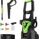 Electric Pressure Washer, 4 Pressure Nozzle Tips, 20 Feet Inlet Hose, Upgraded Power Washer Machine with Foam Cannon for Garden/Patios/Cars/Outdoors/Home Cleaning