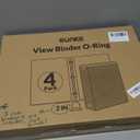 SUNEE 3 Ring Binders 2 Inch 4 Pack, Clear View Binder Three Ring PVC-Free (Fit 8.5x11 Inches) for School or Office Supplies, Assorted Pastel