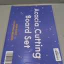 Non Toxic Cutting Boards - Cutting Board Set Free of Mineral Oil, Made of FSC Acacia Wood - Cutting Boards for Kitchen - Includes 3 Chopping Boards. By Ziruma