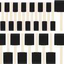 24 Pcs Foam Paint Brushes, Wood Handle Sponge Brushes for Painting, Staining, Varnishes, and DIY Craft Projects (1'', 2'' and 3'')