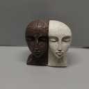 Heavy Duty Book Ends for Shelves - Book Ends for Heavy Books, Book Stopper for Shelves, Bookends for Shelves, Book Ends Unique, Bookends Decorative, Aesthetic Bookshelf Decor, The Tranquil Faces