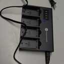 FirstPower 4-Channel Fast Charger for Sony NP-F970, NP-F960, NP-F950, NP-F930, NP-F770, NP-F750, NP-F570, NP-F550, NP-F530 Camera Camcorder Battery