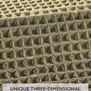 Waffle Bath Mat Rug, Super Absorbent Non Slip Bath Mats for Bathroom Mat Ultra Soft Bathmat Machine Washable Bathroom Rugs with Tassels, Bath Rugs Beside Tub, 18" x 30" (1'6" x 2'6" (Rectangular), Dark Green)