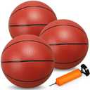 8.6” Water Pool Basketball Set with Pump, Replacement Ball for Basketball Hoop Trampoline, PVC Waterproof Basketballs Floating Toy for Swimming Pool Seaside, Indoor Outdoor Water Games Summer Party 2Pcs
