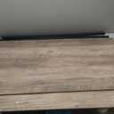 Homeiju Coffee Table for Living Room with Slatted Sides Frame, Modern Farmhouse Living Room Table with 2-Tier Storage Shelf for Home Office, Apartment, 39 inch Grey Wash (39.4L*21.6W*18.1H)