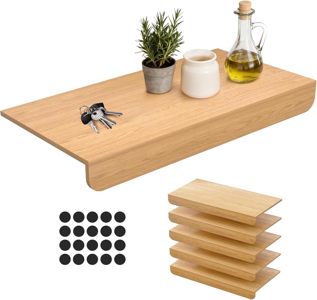 5 Pcs 36 * 12'' Wire Shelf Covers, Wood Shelf Covers for Wire Shelving, Pantry, Closet, Laundry Room, No Installation Required