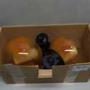 2-Pack 7.4x7.3 Solar Floating Pool Lights Ball Outdoor Water-Resistant IP66 Solar-Powered That Float Candles Flickering Lights for Swimming Pool Decor Pond Garden Party